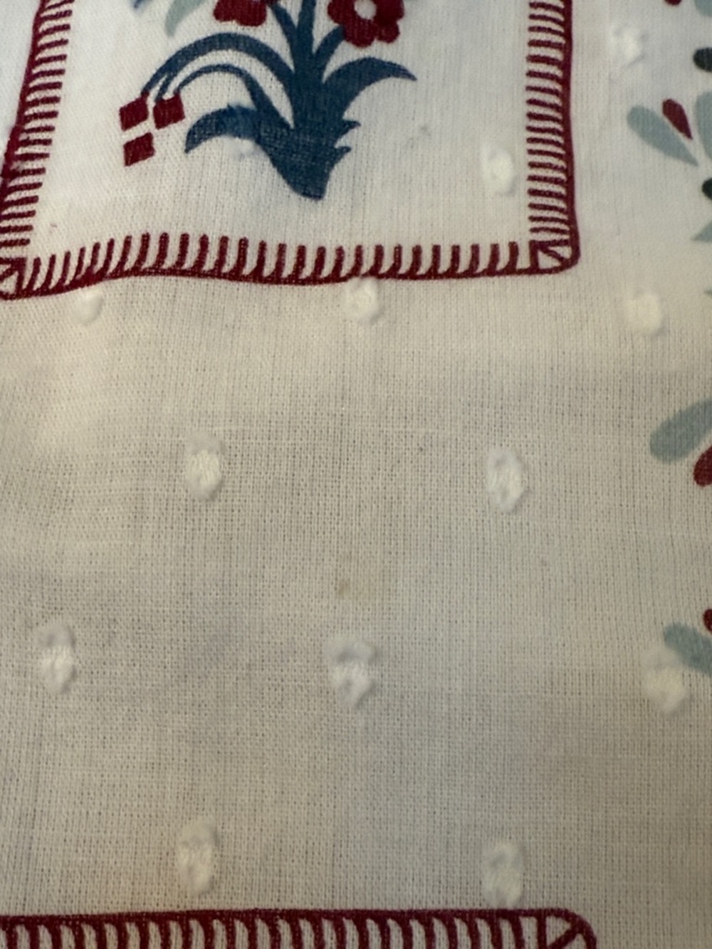 Bombay Paisley Medium White Embroidered Tunic Dress Boho Swiss Dot Open Back - Picture 9 of 14